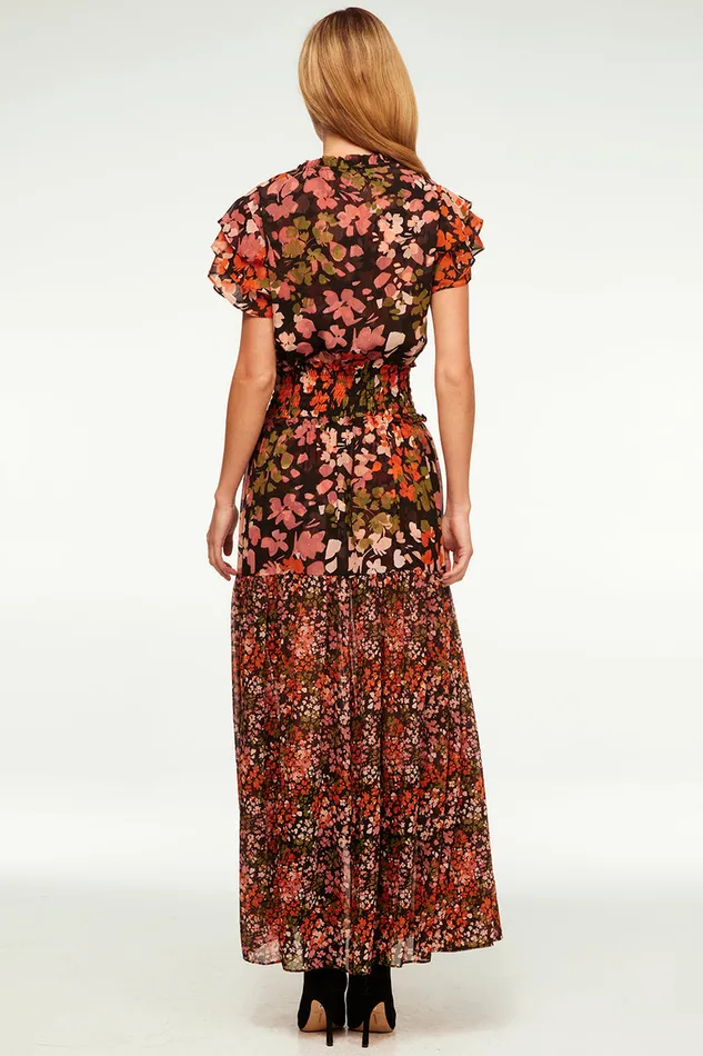 Misa Los Angeles Maribar Dress Autumn Flora Mix Women Dresses