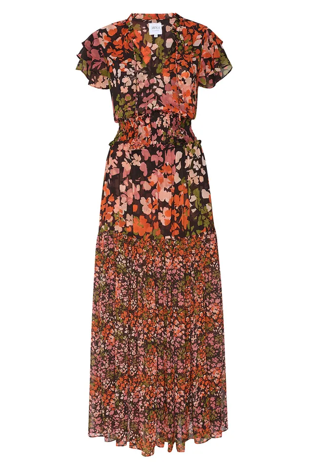 Misa Los Angeles Maribar Dress Autumn Flora Mix Women Dresses
