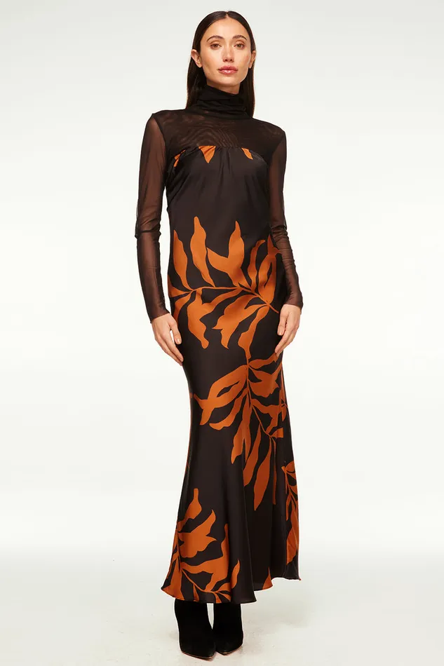 Misa Los Angeles Nadja Mesh Top Black Women Tops