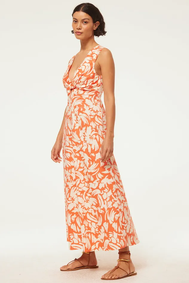 Misa Los Angeles Najah Dress Patmos Tangerine Women Dresses
