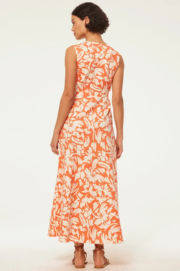 Misa Los Angeles Najah Dress Patmos Tangerine Women Dresses