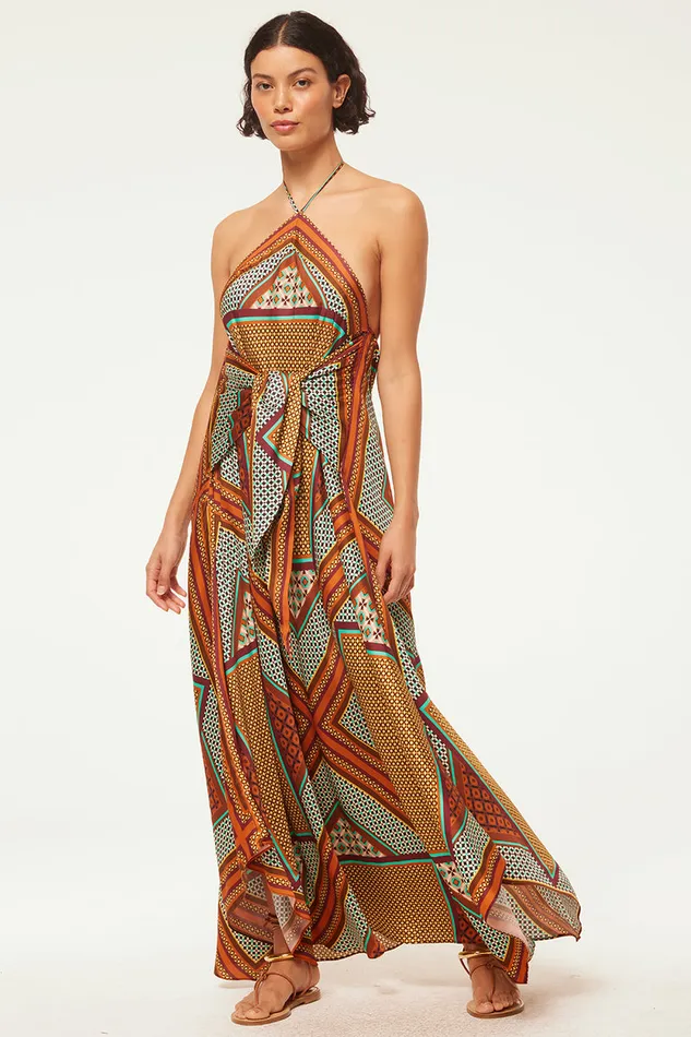 Misa Los Angeles Raban Dress Positano Scarf Women Dresses