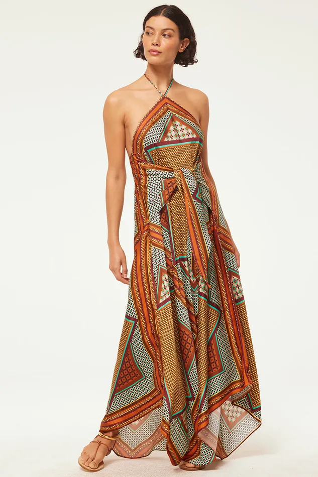 Misa Los Angeles Raban Dress Positano Scarf Women Dresses