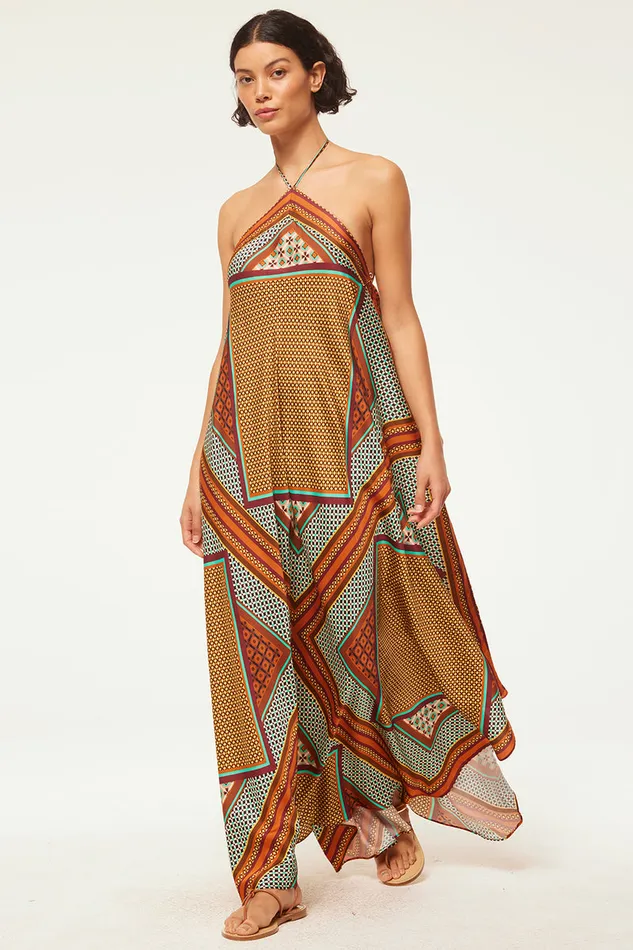 Misa Los Angeles Raban Dress Positano Scarf Women Dresses