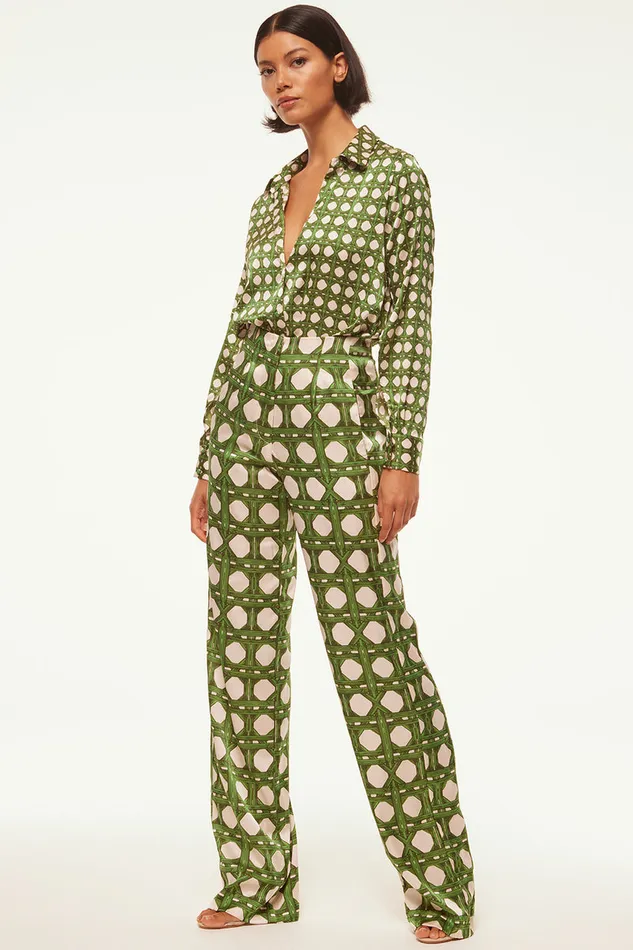 Misa Los Angeles Rita Pant Rattan Tile Women Pants