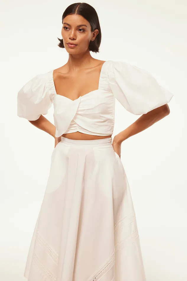 Misa Los Angeles Rori Top White Women Tops