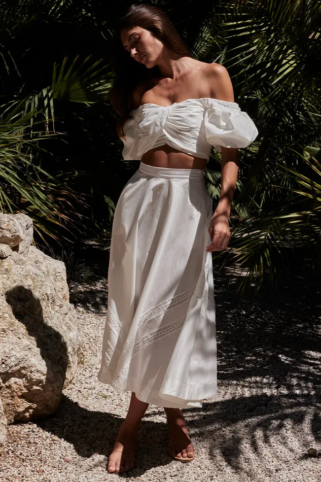 Misa Los Angeles Rori Top White Women Tops