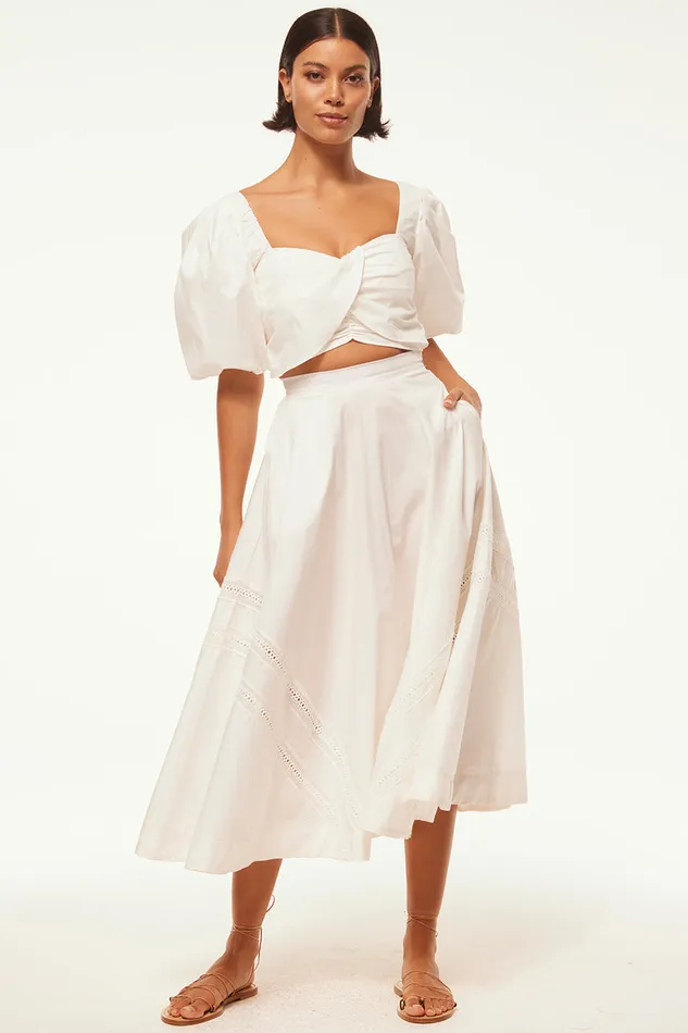 Misa Los Angeles Rori Top White Women Tops