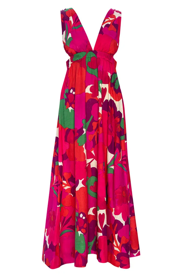 Misa Los Angeles Rosalia Dress Flora Rosada Women Dresses