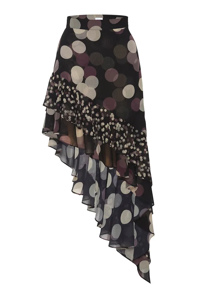 Misa Los Angeles Sky Skirt Polka Dot Mix Women Skirts and Shorts
