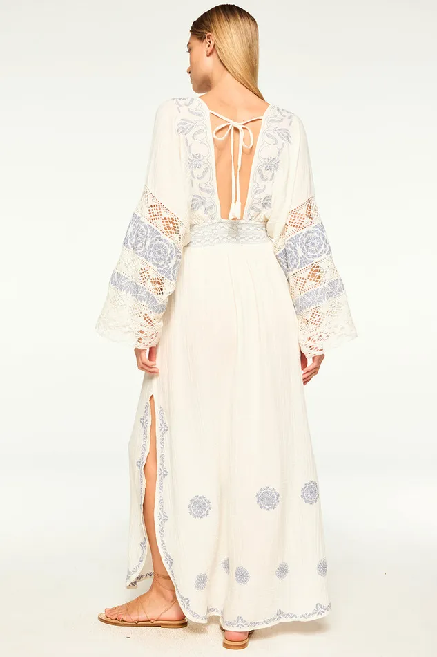 Misa Los Angeles Yulia Dress Ivory Embroidery Women Dresses