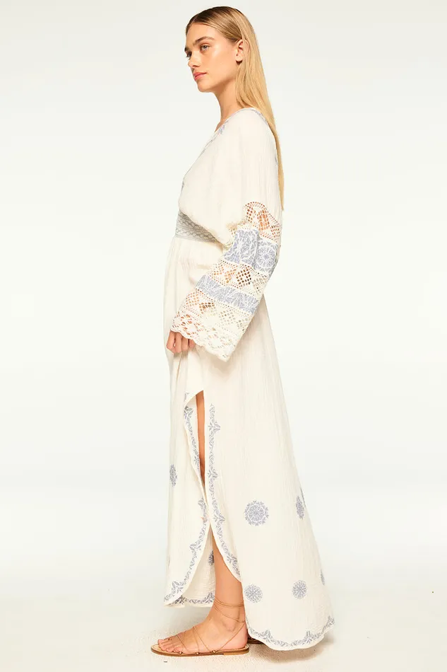 Misa Los Angeles Yulia Dress Ivory Embroidery Women Dresses