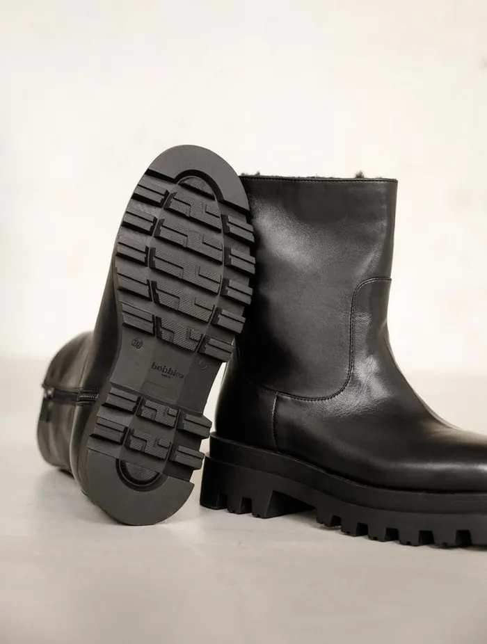 Molly Intense Black Women Bobbies Ankle Boots Molly Intense Black Women Bobbies Ankle Boots