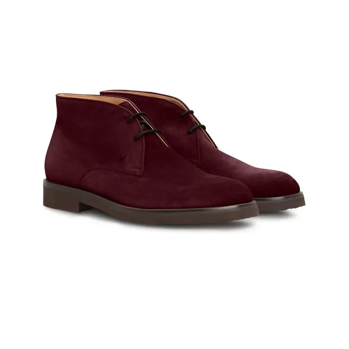 Moreschi Boots Bordeaux Suede Desert Boot 8211 Men