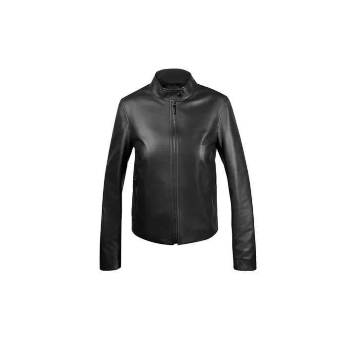 Moreschi Jacket Black Leather Woman Motor Jacket 8211 Women