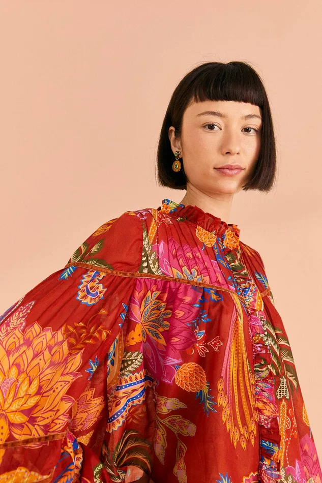 Mystic Bush Blouse Women Farm Rio Blouses