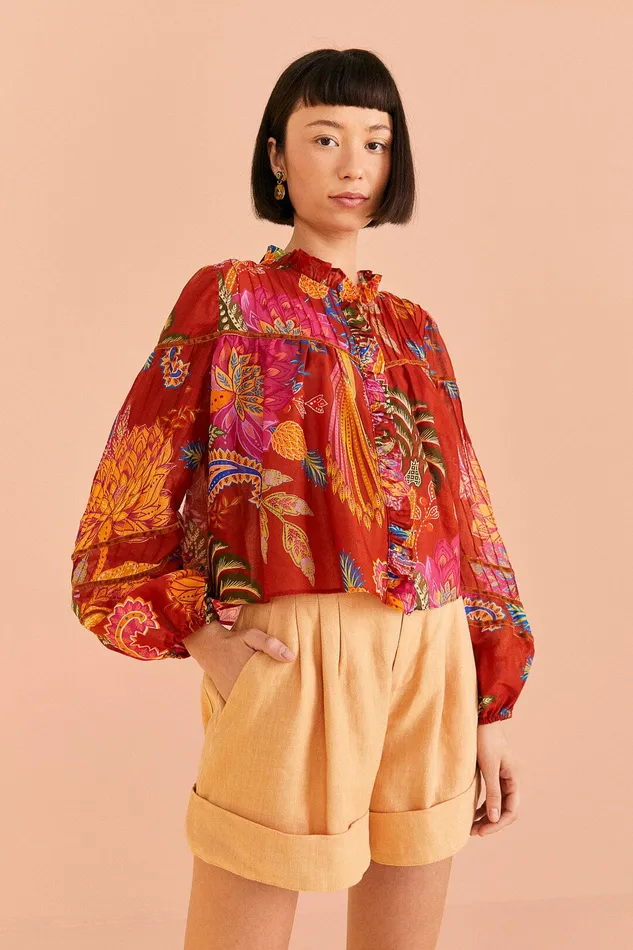 Mystic Bush Blouse Women Farm Rio Blouses