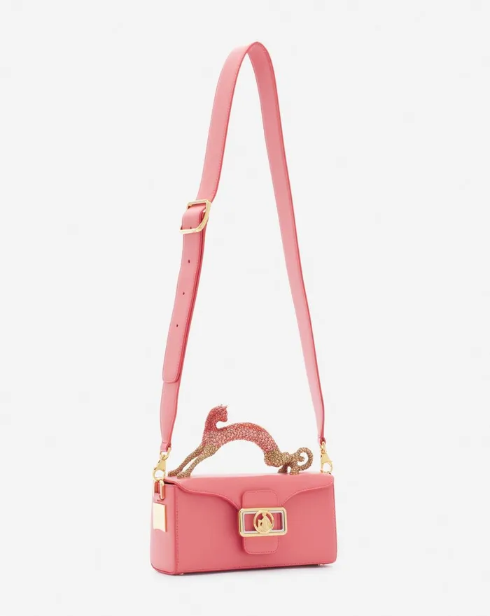 Nano Pencil Cat Bag In Leather And Rhinestones Venusdune Women Lanvin Mini Bags and Clutches Nano Pencil Cat Bag In Leather And Rhinestones Venusdune Women Lanvin Mini Bags and Clutches