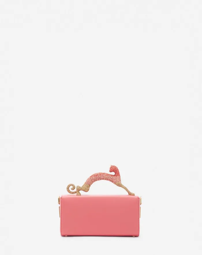 Nano Pencil Cat Bag In Leather And Rhinestones Venusdune Women Lanvin Mini Bags and Clutches Nano Pencil Cat Bag In Leather And Rhinestones Venusdune Women Lanvin Mini Bags and Clutches
