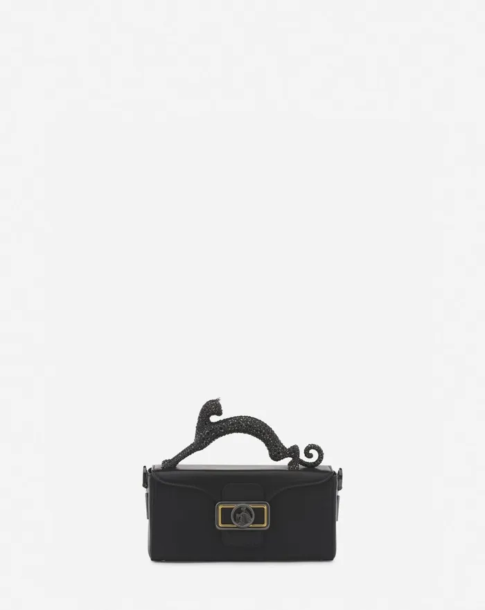 Nano Pencil Cat Leather Bag Black Women Lanvin Crossbody Bags and Shoulder Bags