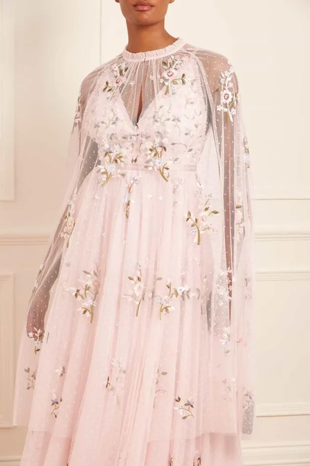 Needle and Thread Capes Petunia Midaxi Cape Pink 8211 Women