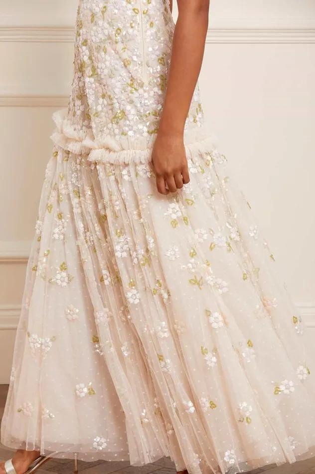 Needle and Thread Dresses Brianna Strapless Gown Champagne 8211 Women