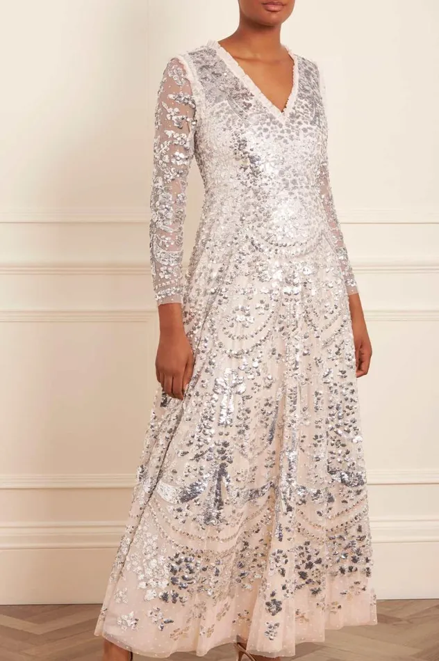 Needle and Thread Dresses Chandelier Gown Silver 8211 Women
