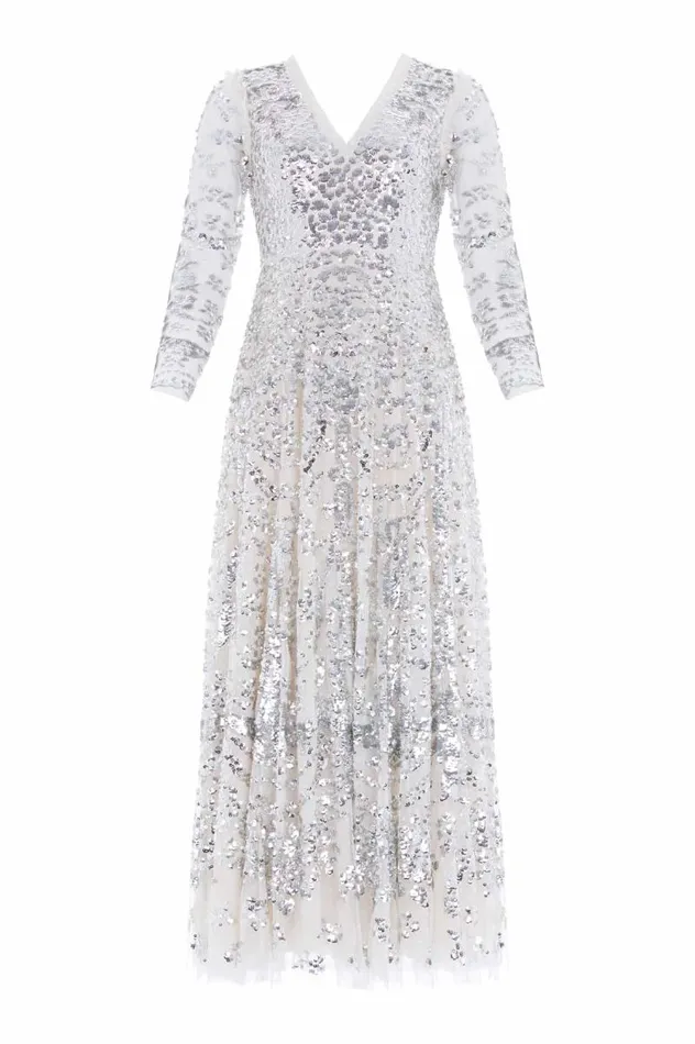 Needle and Thread Dresses Chandelier Gown Silver 8211 Women