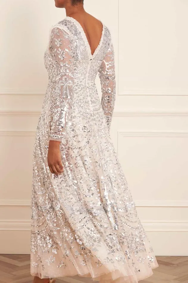 Needle and Thread Dresses Chandelier Gown Silver 8211 Women