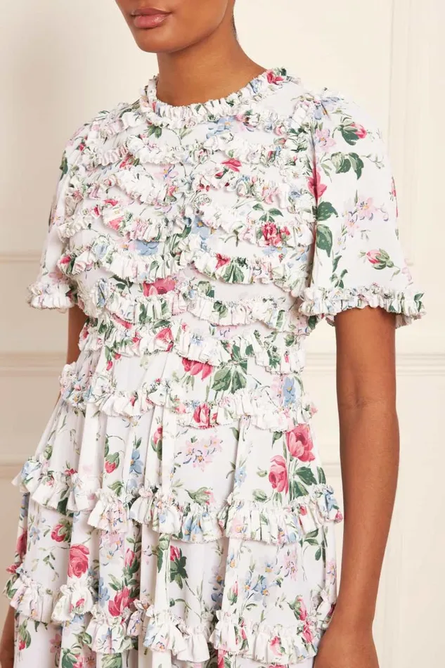 Needle and Thread Dresses Floral Fantasy Crepe Ankle Gown Multi 8211 Women