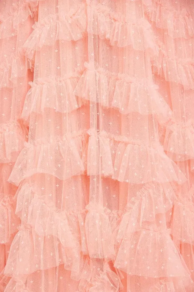 Needle and Thread Dresses Lana Round Neck Gown Coral 8211 Women