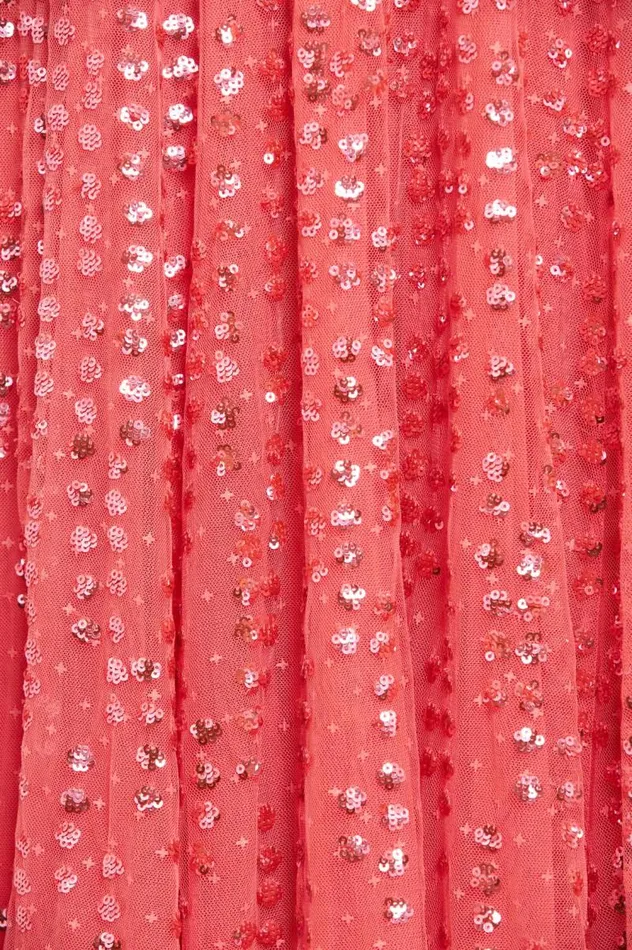 Needle and Thread Dresses Raindrop Short Sleeve Ankle Gown Pink 8211 Women