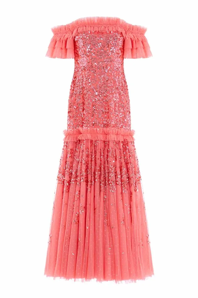 Needle and Thread Dresses Regal Rose OffShoulder Gown Pink 8211 Women
