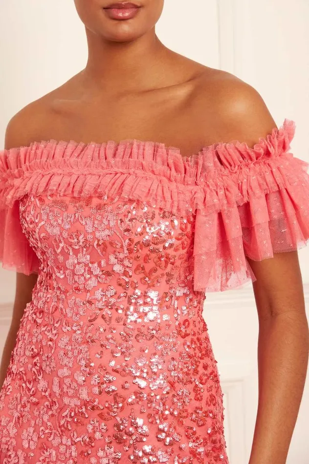 Needle and Thread Dresses Regal Rose OffShoulder Gown Pink 8211 Women