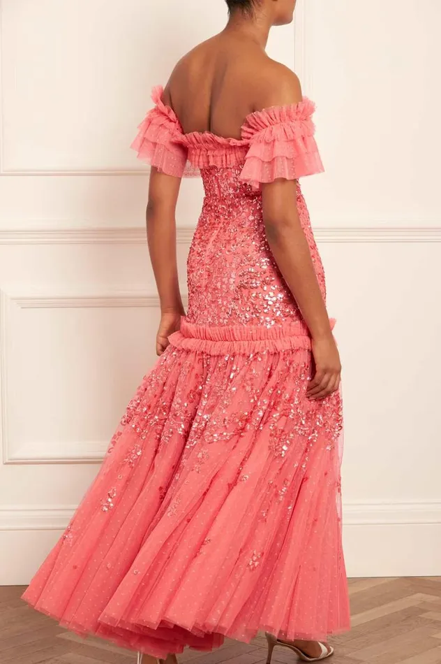 Needle and Thread Dresses Regal Rose OffShoulder Gown Pink 8211 Women