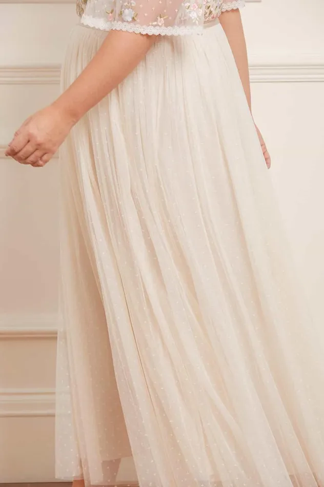 Needle and Thread Dresses Ribbon Bouquet Bodice Ankle Gown Champagne 8211 Women