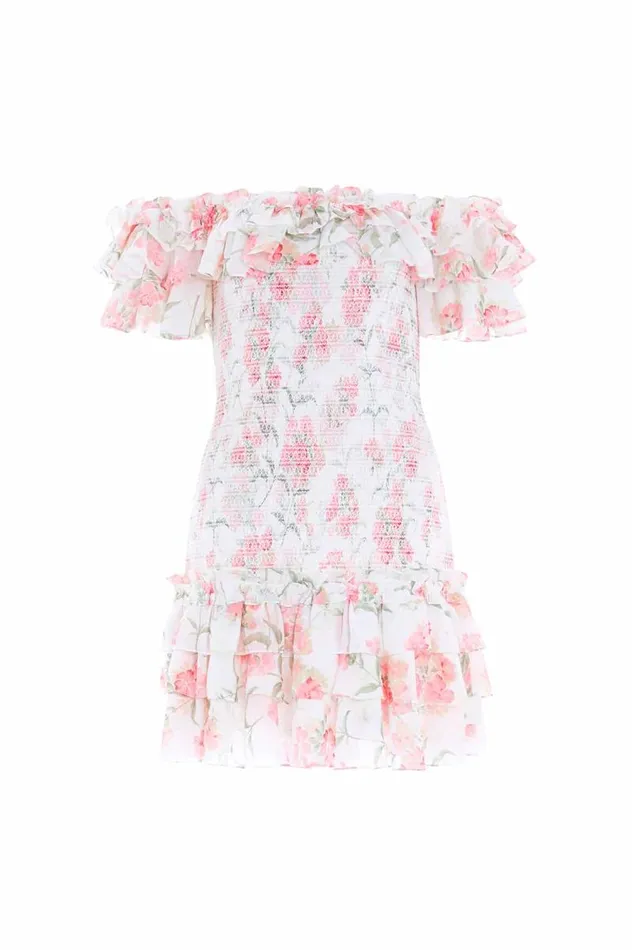 Needle and Thread Dresses Summer Posy Chiffon Smocked Micro Mini Dress Multi 8211 Women