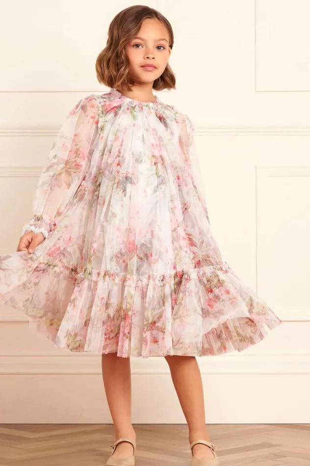 Needle and Thread Kids Formalwear Paradise Garden Long Sleeve Kids Dress Multi 8211 Kids