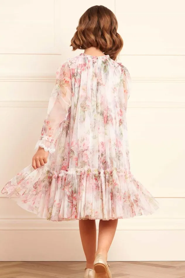 Needle and Thread Kids Formalwear Paradise Garden Long Sleeve Kids Dress Multi 8211 Kids