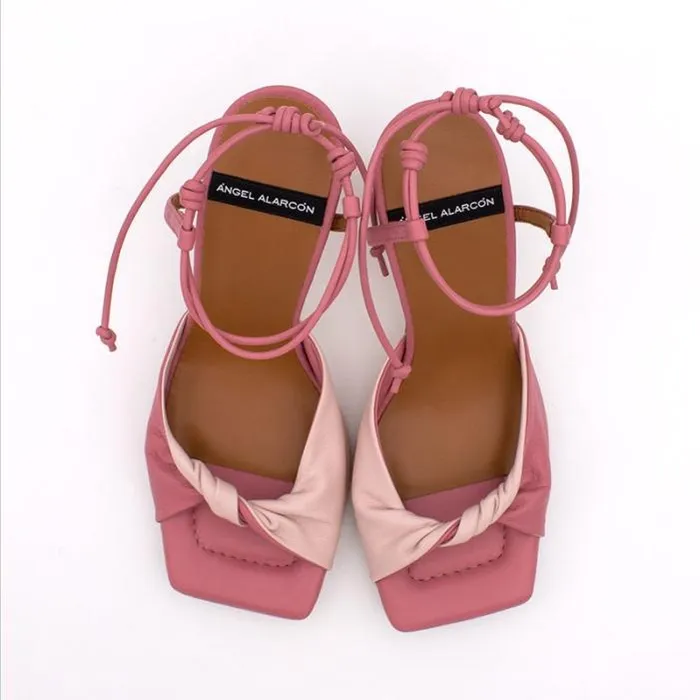 ngel Alarcn Heeled Shoes Woman KARYN 8211 Leather High Heel Sandals With Padded Insole