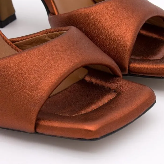ngel Alarcn Metallized Shoes Woman NICOLE 8211 Heeled Sandals