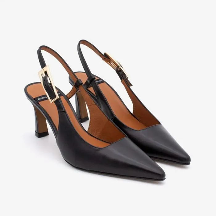 ngel Alarcn Pumps And High Heels Woman HALDES 8211 Leather Ankle Strap Pointedtoe Stiletto