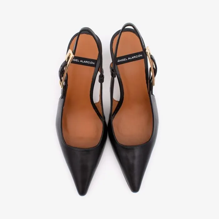 ngel Alarcn Pumps And High Heels Woman HALDES 8211 Leather Ankle Strap Pointedtoe Stiletto