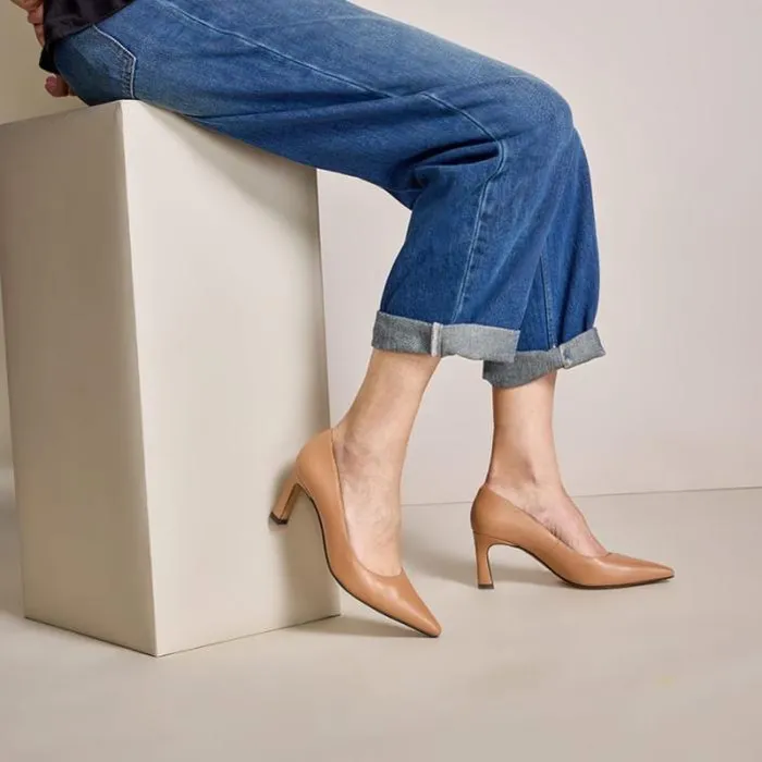 ngel Alarcn Pumps And High Heels Woman HARIAH 8211 Leather Stiletto With Medium Heel