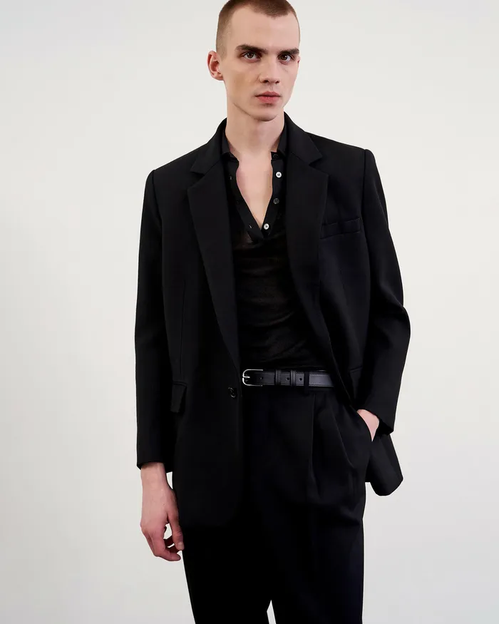 Nili Lotan DUMAS BLAZER Black Men Jackets and Coats