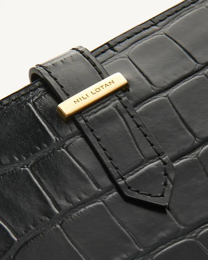 Nili Lotan Handbags Women LE CATHERINE WALLET Black And Gold