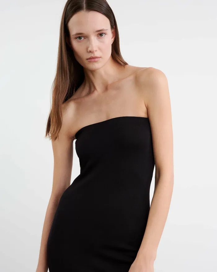Nili Lotan MOZANA DRESS Black Women Dresses and Skirts