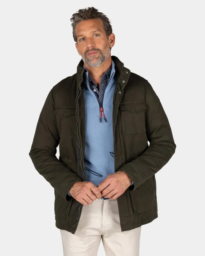 NZA New Zealand Auckland Jackets Dark Green Field Jacket 8211 Gravel Green 8211 Men