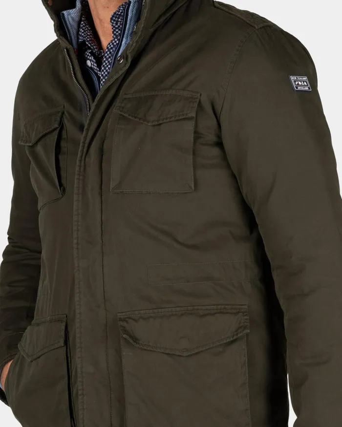 NZA New Zealand Auckland Jackets Dark Green Field Jacket 8211 Gravel Green 8211 Men NZA New Zealand Auckland Jackets Dark Green Field Jacket 8211 Gravel Green 8211 Men