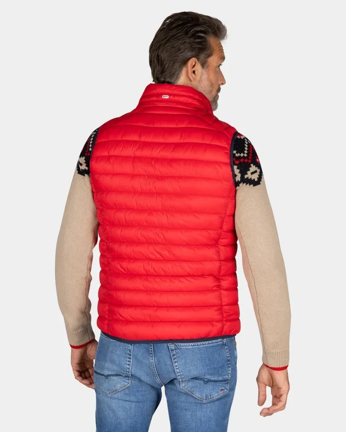 NZA New Zealand Auckland Jackets Red Padded Vest 8211 Reef Red 8211 Men